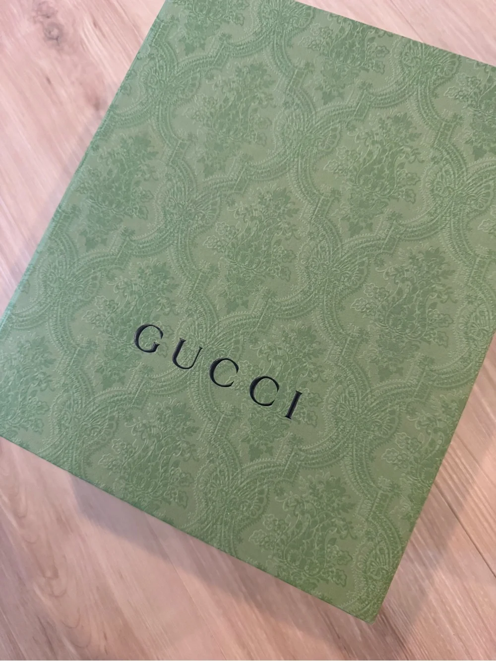 Gucci Beige GG Supreme Canvas Crossbody with Brown Leather & Green-Red Web Strap